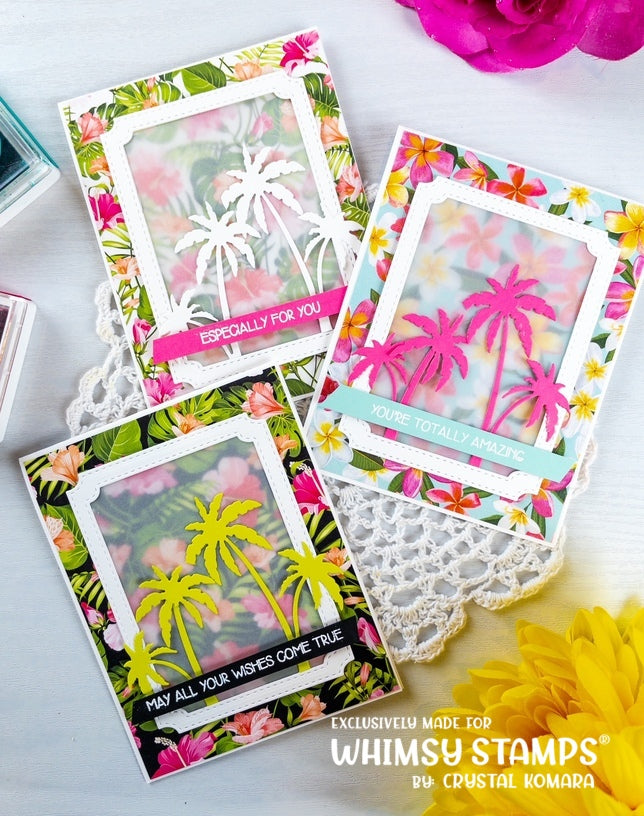 6x6 Paper Pack - Tropical Flowers - Whimsy Stamps