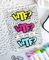 WTF? Word and Shadow Die Set - Whimsy Stamps