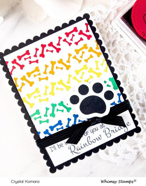 Paws and Bones Border Die Set - Whimsy Stamps