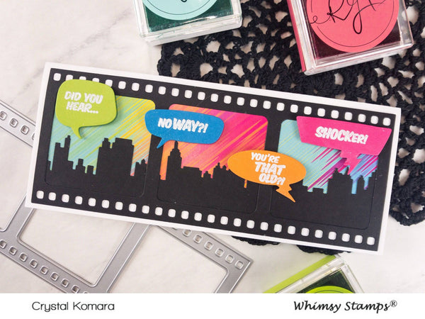 Slimline Film Strip Die - Whimsy Stamps