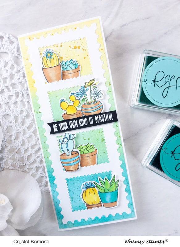 Sweet Succulents Clear Stamps - Whimsy Stamps