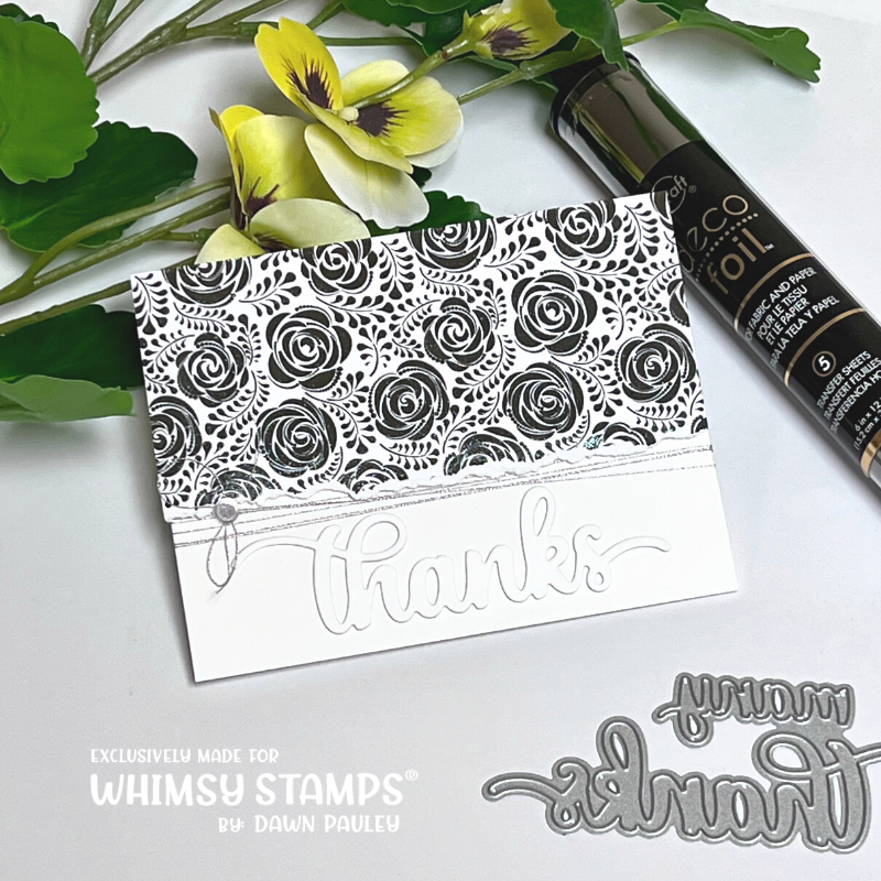 **NEW Many Thanks Word Die - Whimsy Stamps