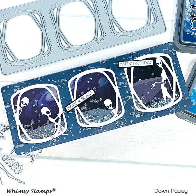 Slimline Observation Deck Die - Whimsy Stamps