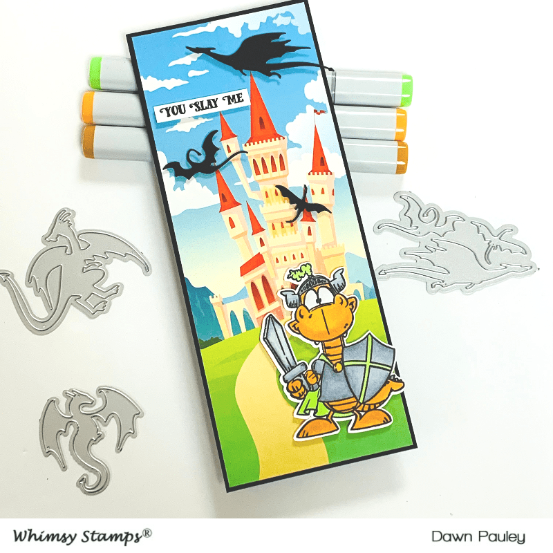 Slimline Paper Pack - Enchanted Kingdom - Whimsy Stamps