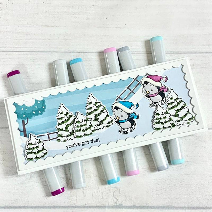 Penguin Winter Clear Stamps - Whimsy Stamps
