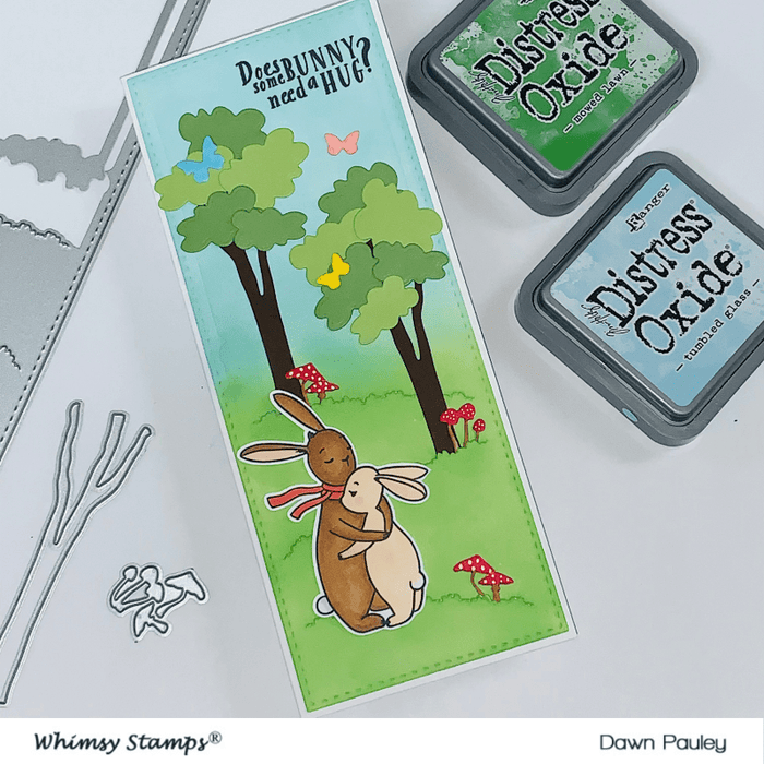 Slimline Meadow Die Set - Whimsy Stamps