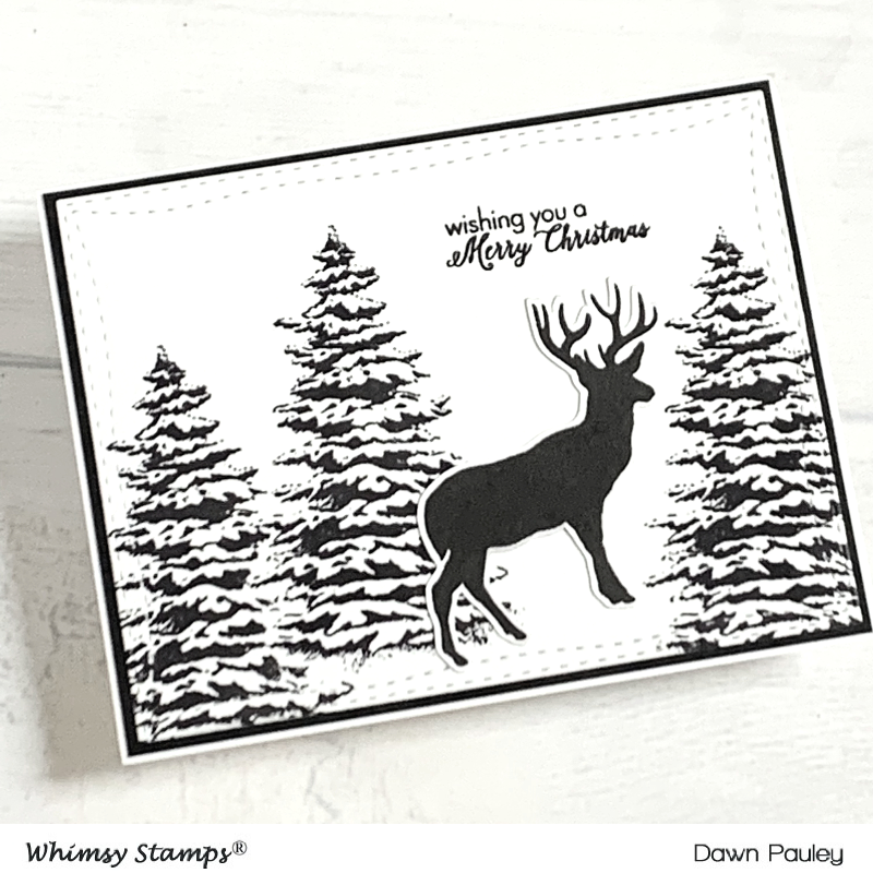 **NEW Woodland Silhouettes Clear Stamps - Whimsy Stamps