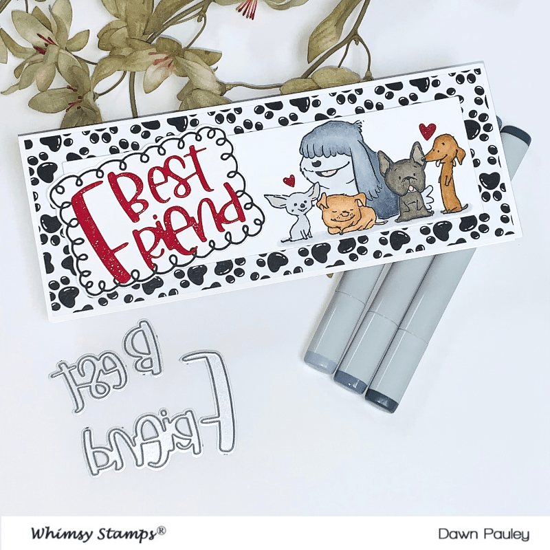 Best Friend Word Die Set - Whimsy Stamps