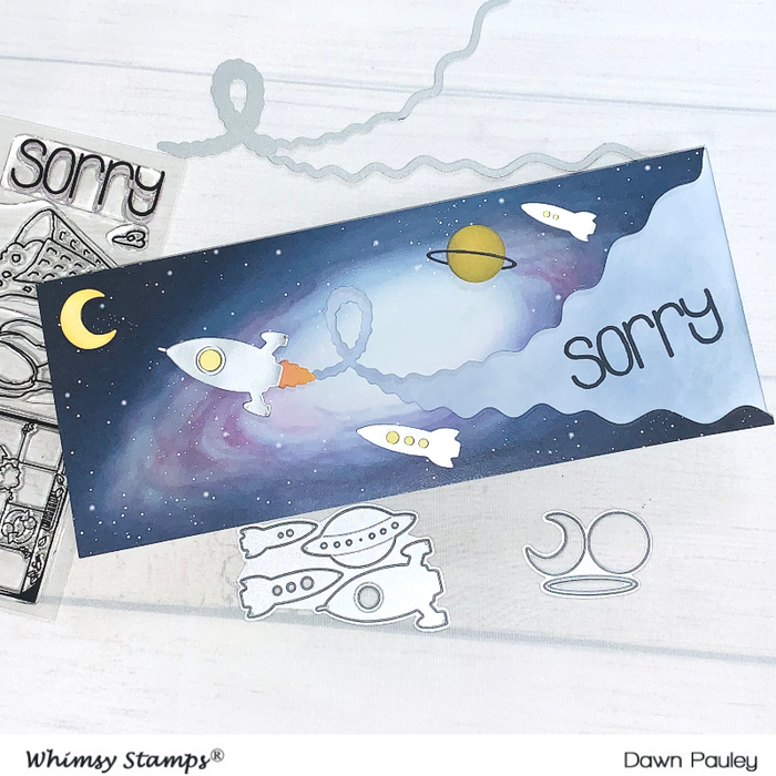 **NEW Space Ships Die Set - Whimsy Stamps