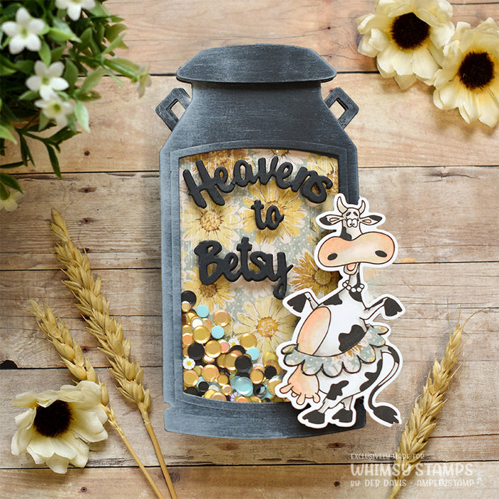 **NEW Southern Cow Bell Clear Stamps - Whimsy Stamps