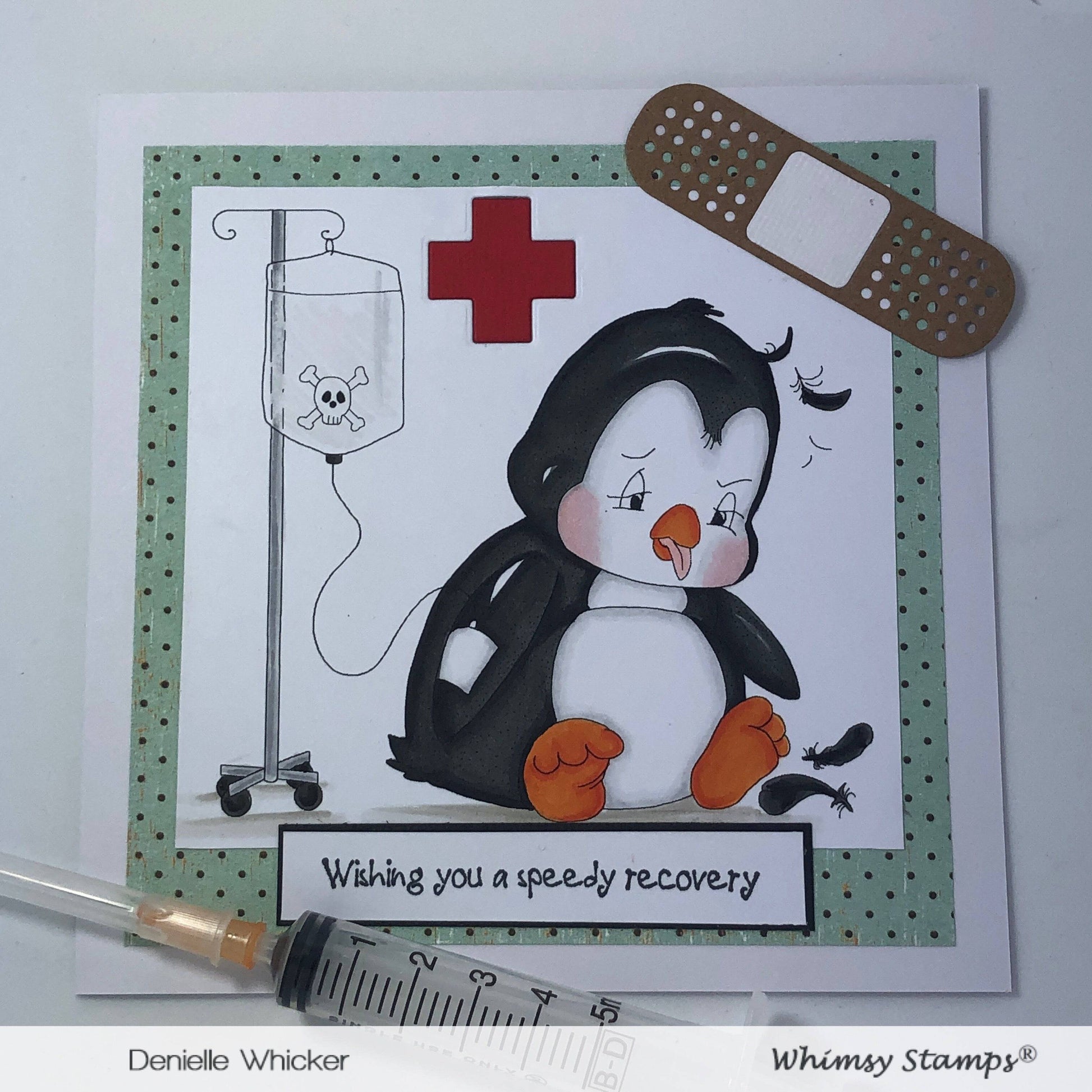 Penguin Ray - Digital Stamp - Whimsy Stamps