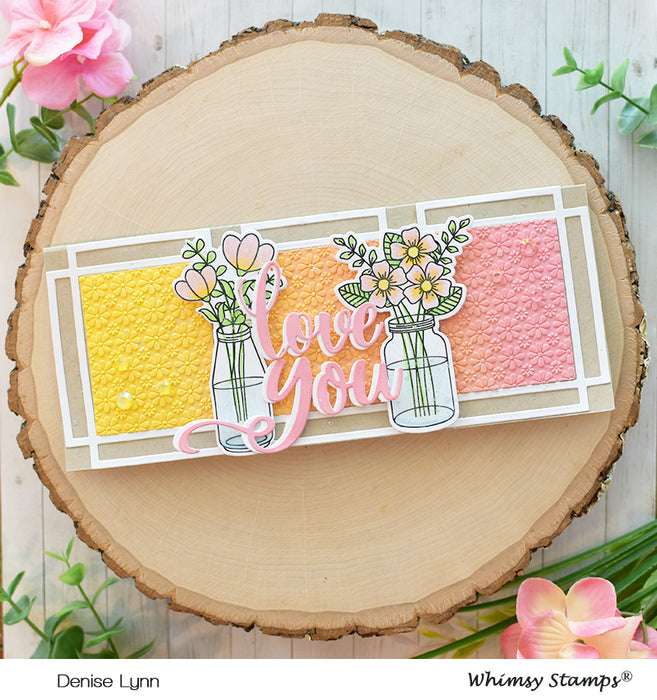 **NEW Love Word Die Set - Whimsy Stamps