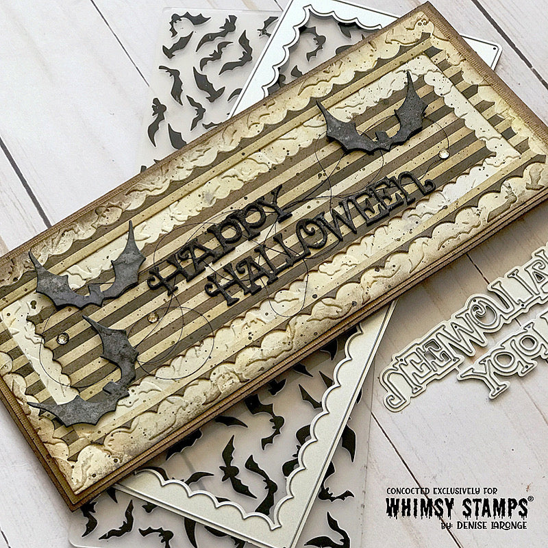 Happy Halloween Word Die Set - Whimsy Stamps