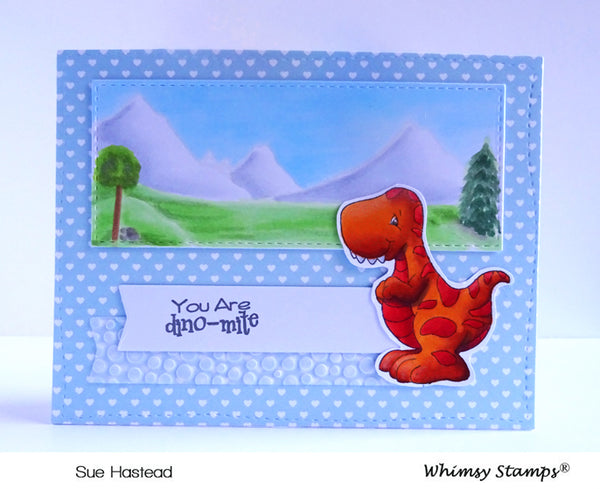 Dinosaur Friends Clear Stamps - Whimsy Stamps