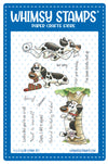 **NEW Doggie Naughty Clear Stamps - Whimsy Stamps