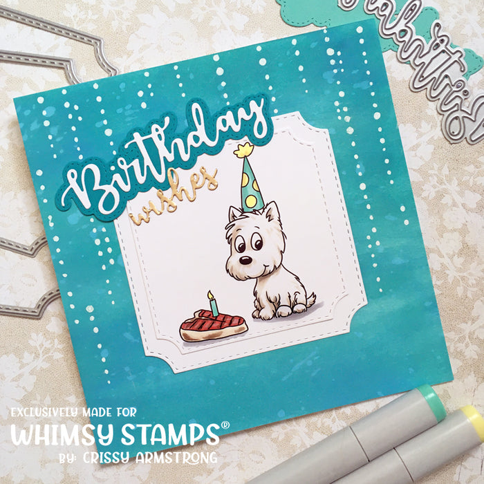 Doggie Birthday Party 2 Clear Stamps - Whimsy Stamps