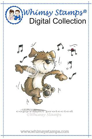 Don't Stop the Music - Digital Stamp - Whimsy Stamps