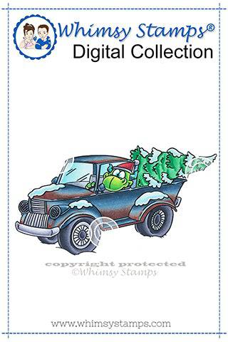 Dragon Delivery - Digital Stamp - Whimsy Stamps