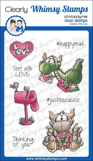 Dudley's Mailed with Love Clear Stamps - Whimsy Stamps