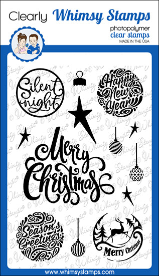 **NEW Elegant Ornaments 2 Clear Stamps - Whimsy Stamps