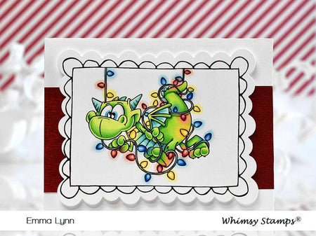 Dragon Christmas Cheer Clear Stamps - Whimsy Stamps