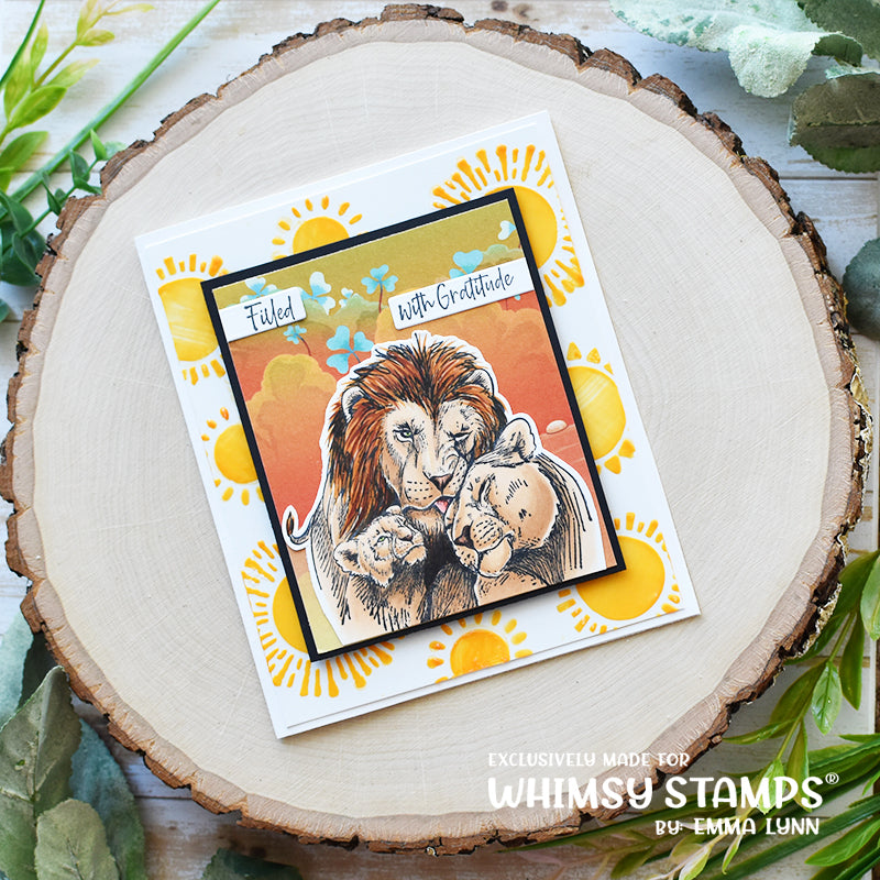 **NEW It's Sunny - 6x9 Stencil - Whimsy Stamps