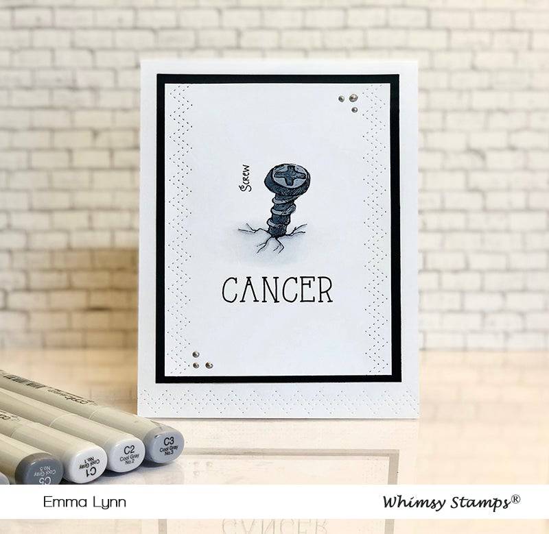 Cancer Sucks - Whimsy Stamps