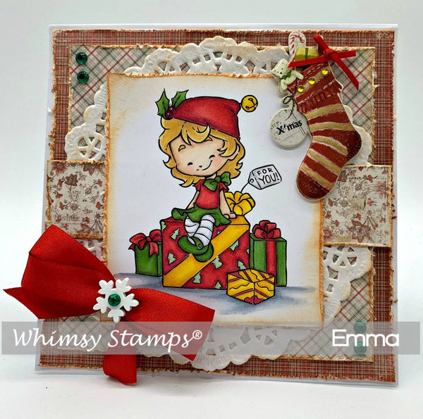 Elf Cinnamon - Digital Stamp - Whimsy Stamps