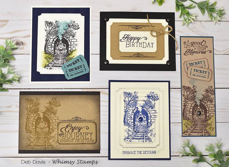 Enjoy the Journey Clear Stamps - Whimsy Stamps