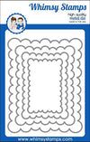 FaDoodles Frames Scalloped Rectangles Die Set - Whimsy Stamps