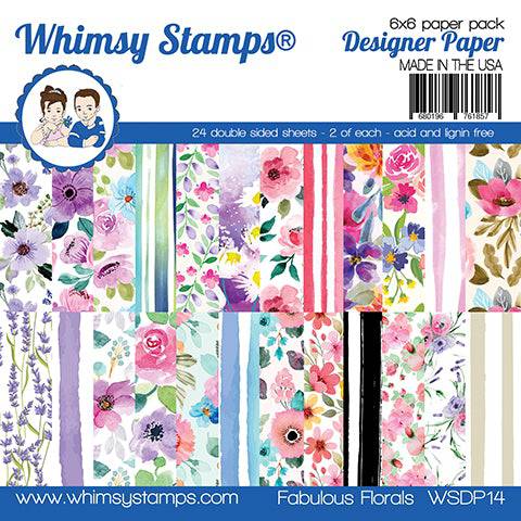 6x6 Paper Pack - Fabulous Florals - Whimsy Stamps