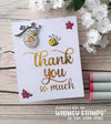 **NEW Thank You So Much Word Hot Foil Plate - Whimsy Stamps