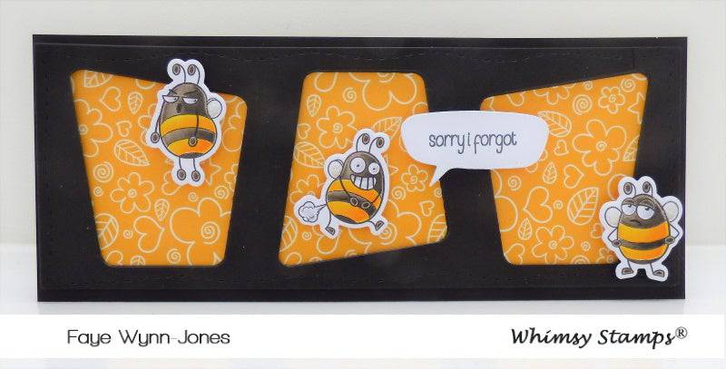 Bizzy Bees Clear Stamps - Whimsy Stamps
