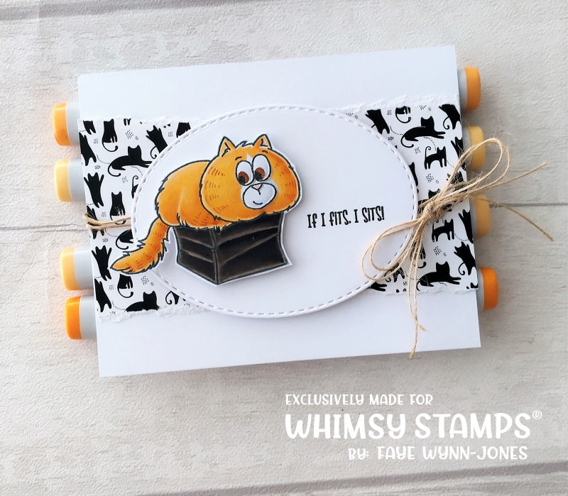 *NEW Cat Me-Wow Birthday Clear Stamps - Whimsy Stamps