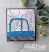 **NEW City Street Background Rubber Cling Stamp - Whimsy Stamps