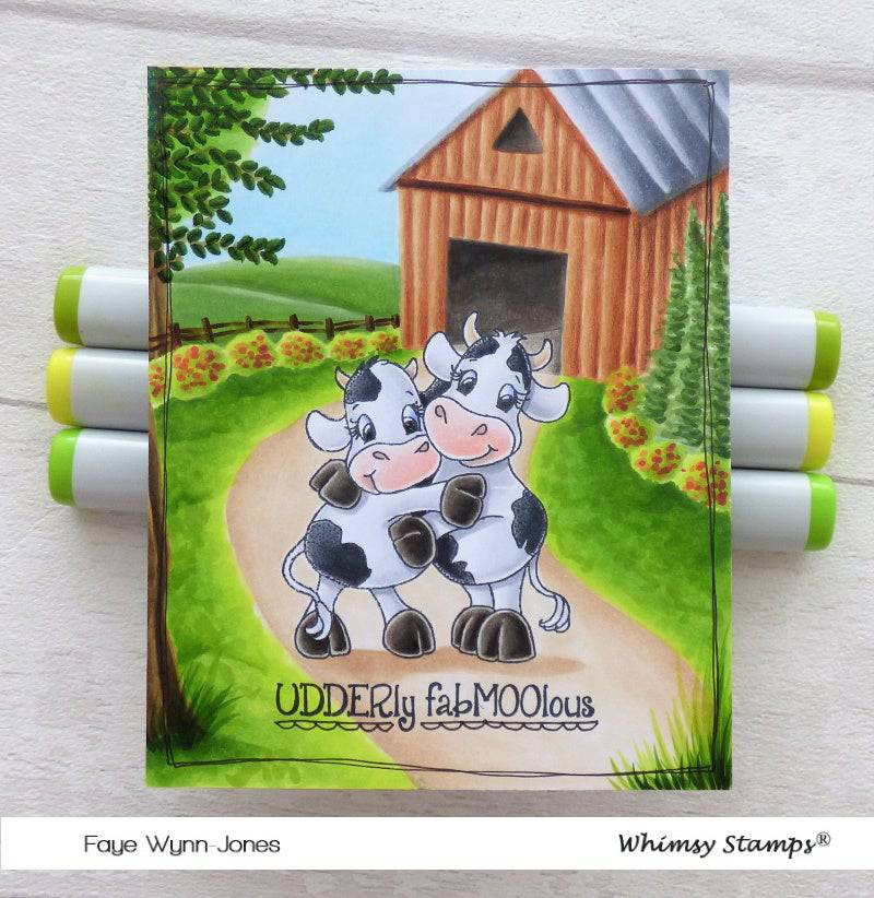 Cow Friends Clear Stamps - Whimsy Stamps