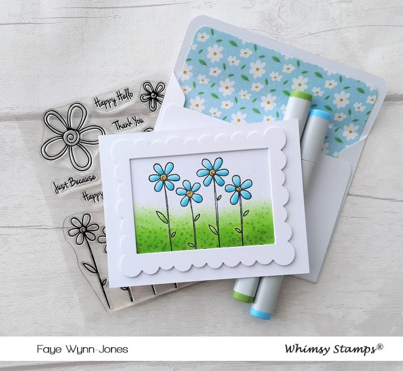 **NEW FaDoodle Blooms Clear Stamps - Whimsy Stamps