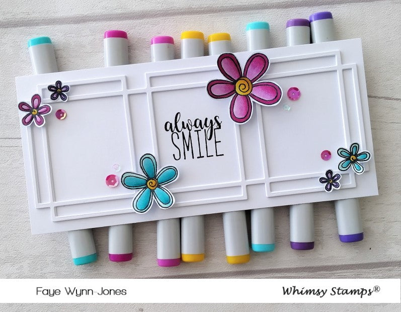 **NEW FaDoodle Blooms Clear Stamps - Whimsy Stamps