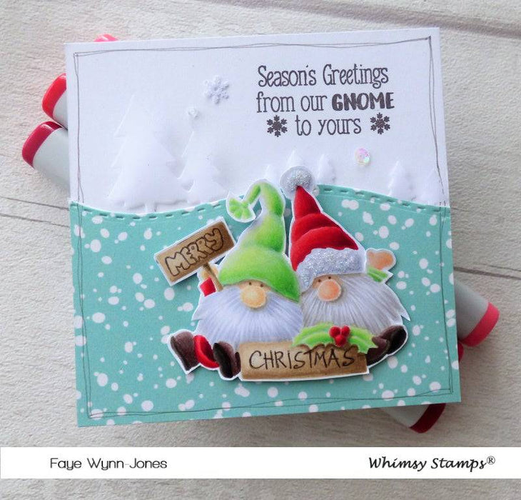 Gnome for Christmas Clear Stamps - Whimsy Stamps