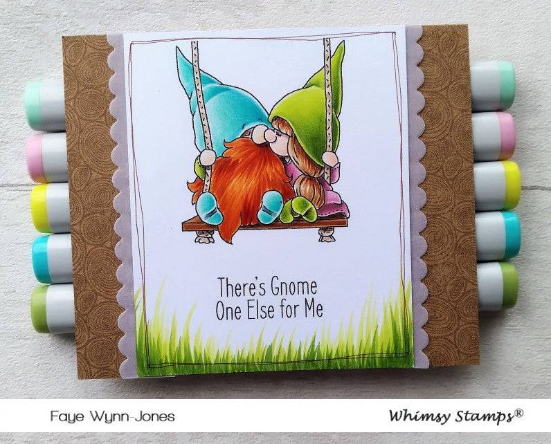 Gnome One Else Clear Stamps - Whimsy Stamps