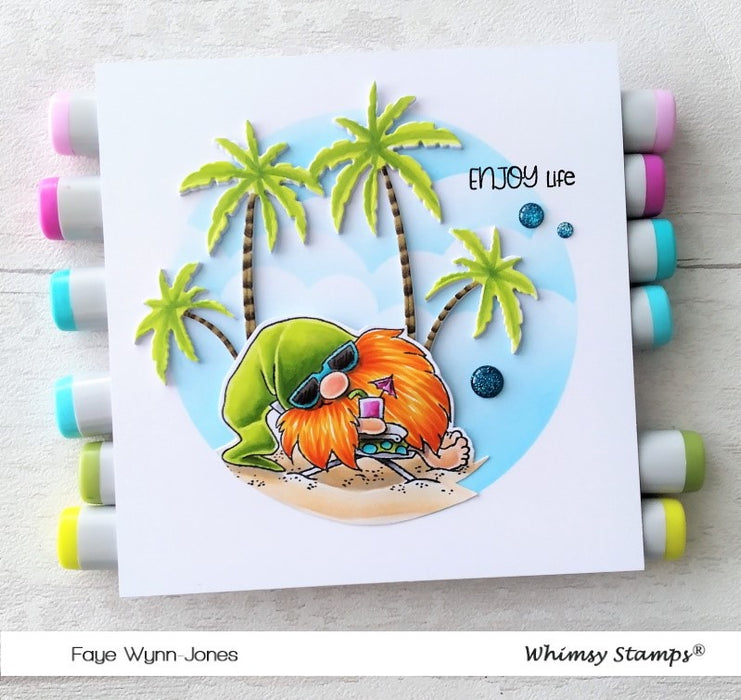 *NEW Gnomes at the Beach Clear Stamps - Whimsy Stamps