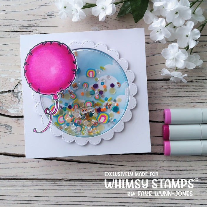 **NEW Happy Day Balloons Clear Stamps - Whimsy Stamps