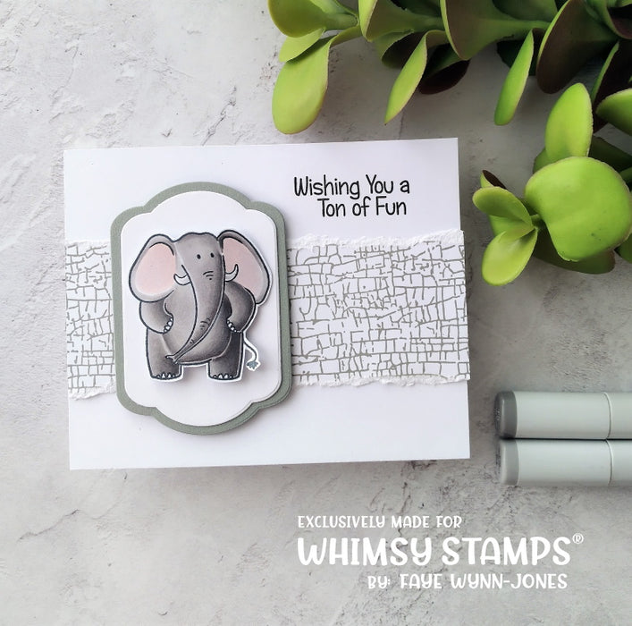 **NEW Chippy Paint Background Rubber Cling Stamp - Whimsy Stamps