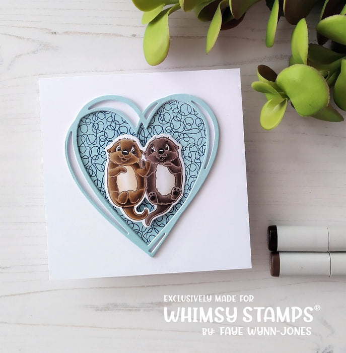 **NEW Otter Variety Clear Stamps - Whimsy Stamps