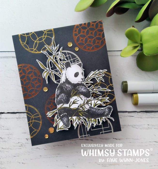 **NEW Panda Clear Stamps - Whimsy Stamps