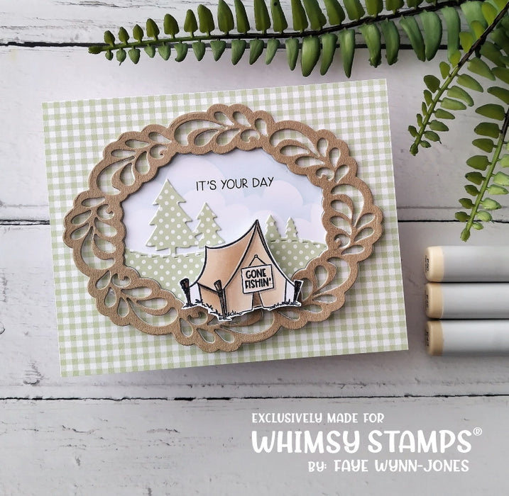 **NEW Flourish Oval Die Set - Whimsy Stamps