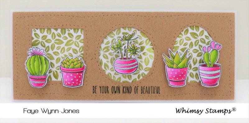 Slimline Card Builder Die - Whimsy Stamps