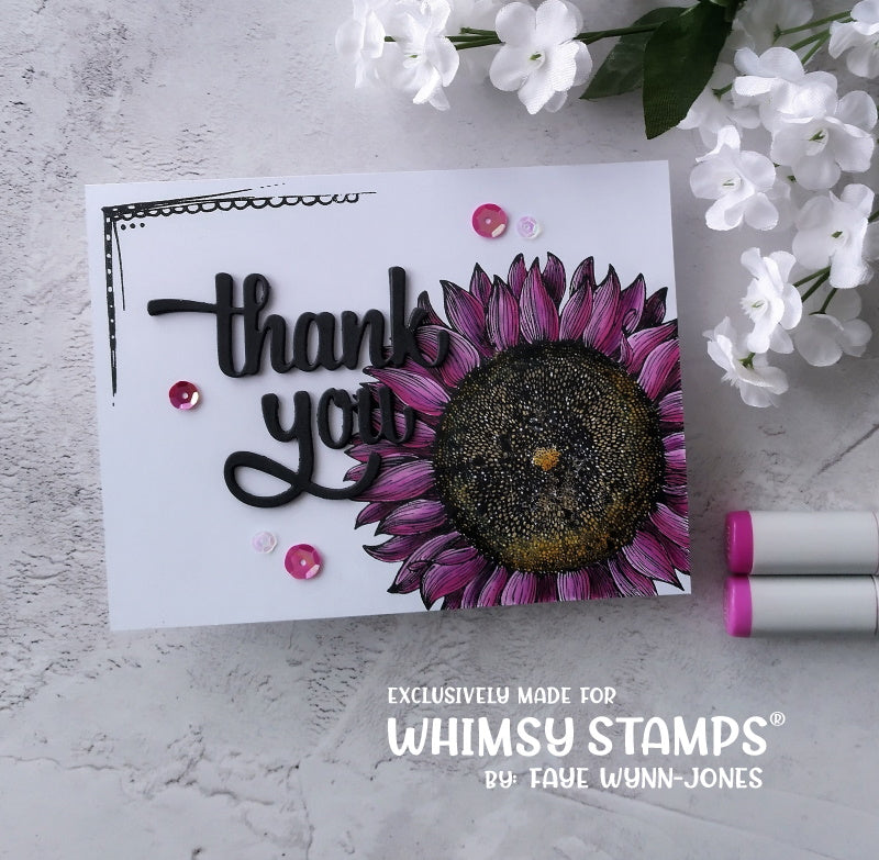 **NEW Thank You Word Die - Whimsy Stamps