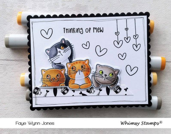 Thinking of Mew Clear Stamps - Whimsy Stamps
