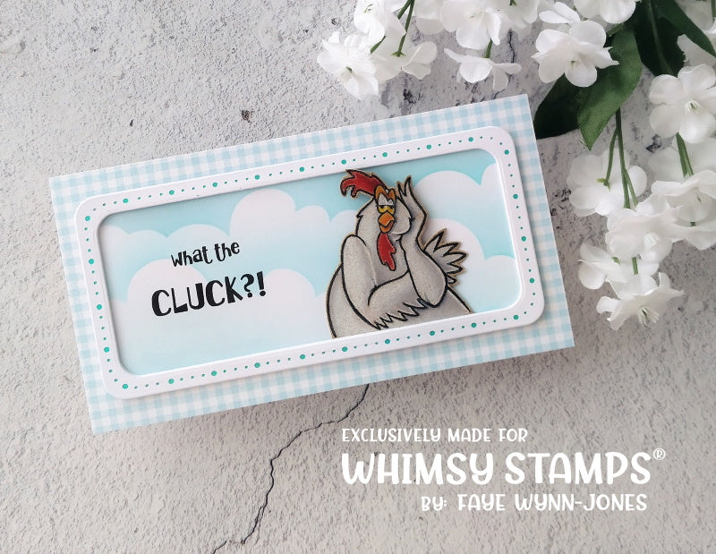 It's Cloudy - 6x9 Stencil - Whimsy Stamps